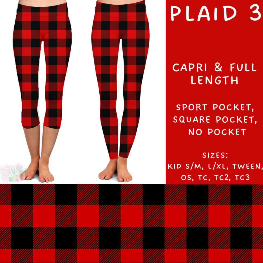 Preorder Custom Styles - Plaid 3 - Closes 31 Oct - ETA early Jan 2025 Leggings