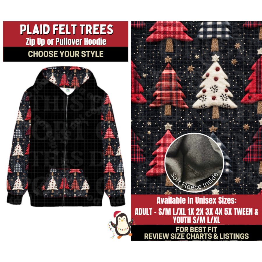 Preorder Custom Styles Plaid Felt Trees Closes 4 Sep ETA early Jan 2026 Leggings