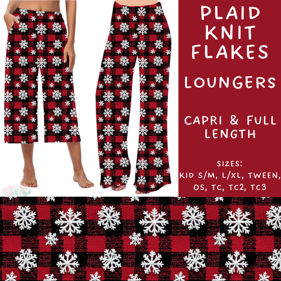 Preorder Custom Styles - Plaid Knit Flakes - Closes 31 Oct - ETA early Jan 2025 Leggings