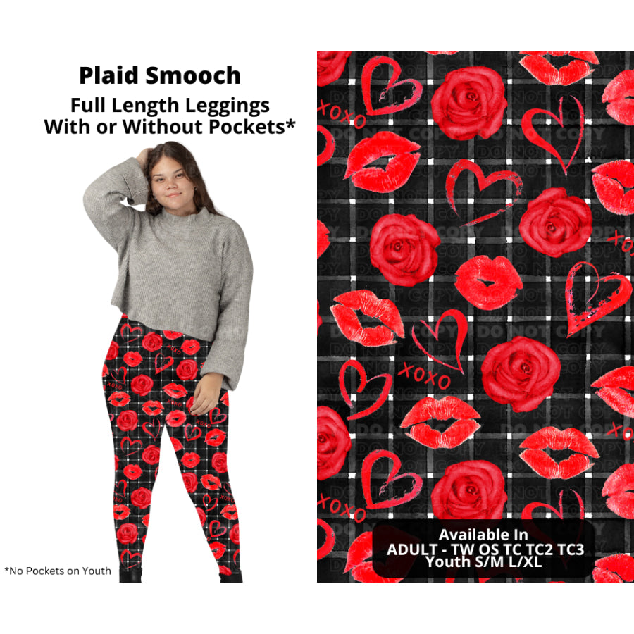 PREORDER Custom Styles - Plaid Smooch - Closes 28 Nov - ETA late Feb 2025 Leggings