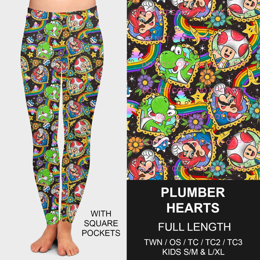 PREORDER Custom Styles - Plumber Hearts - Closes 3 Dec - ETA mid Feb 2025 Loungewear