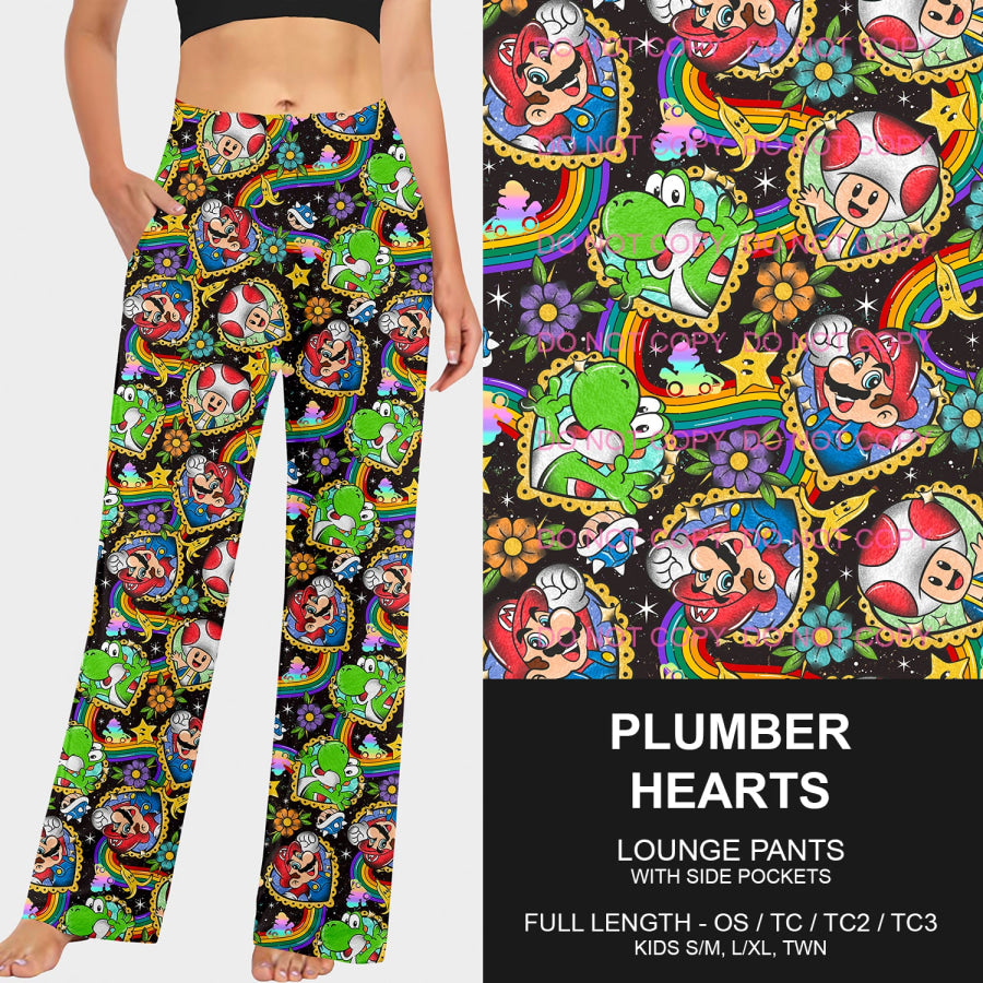 PREORDER Custom Styles - Plumber Hearts - Closes 3 Dec - ETA mid Feb 2025 Loungewear