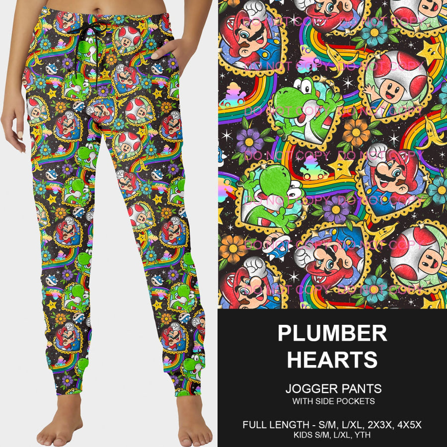 PREORDER Custom Styles - Plumber Hearts - Closes 3 Dec - ETA mid Feb 2025 Loungewear