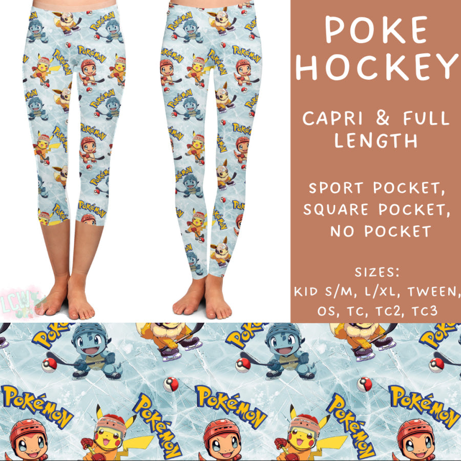 Preorder Custom Styles - Poke Hockey - Closes 2 Dec - ETA late Feb 2025 Leggings