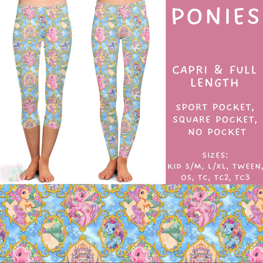 Preorder Custom Styles - Ponies - Closes 6 Dec - ETA late Feb 2025 Leggings