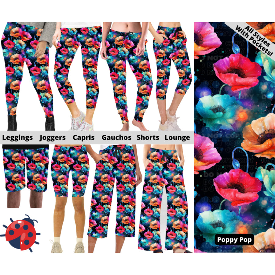 Preorder Custom Styles - Poppy Pop - Closes 24 Mar - ETA late Jun 2025 Leggings