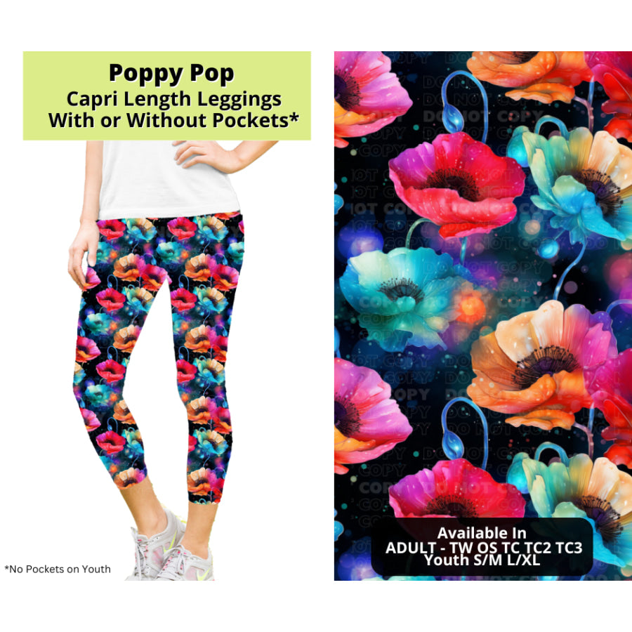 Preorder Custom Styles - Poppy Pop - Closes 24 Mar - ETA late Jun 2025 Leggings