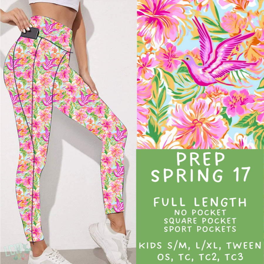 Preorder Custom Styles - Prep Spring 17 - Closes 27 Feb - ETA late May 2025 Leggings