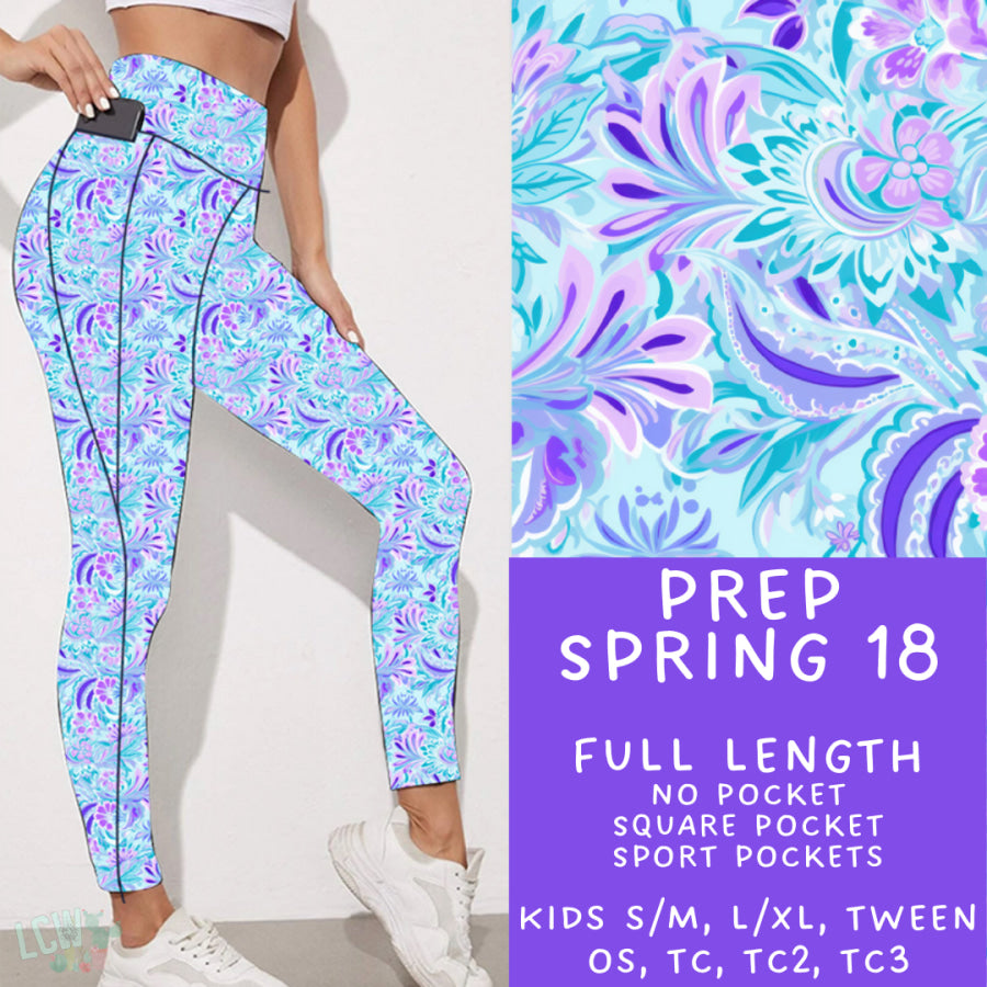 Preorder Custom Styles - Prep Spring 18 - Closes 27 Feb - ETA late May 2025 Leggings