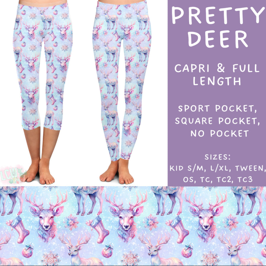 Preorder Custom Styles - Pretty Deer - Closes 22 Nov - ETA early Feb 2025 Leggings