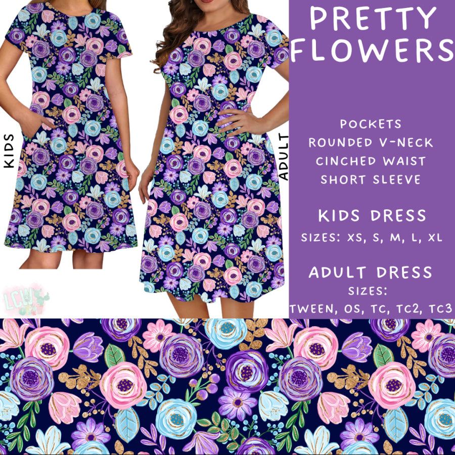 Preorder Custom Styles - Pretty Flowers - Closes 22 Jan - ETA late Apr 2025 Leggings