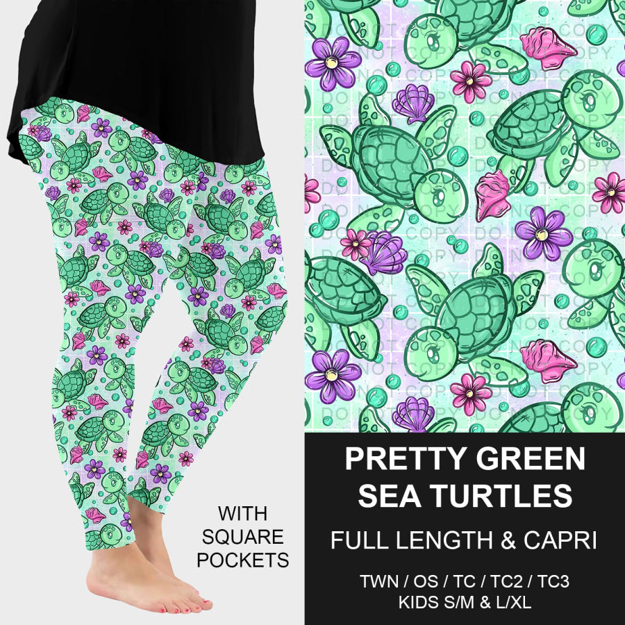 PREORDER Custom Styles - Pretty Green Sea Turtles - Closes 13 May - ETA early Aug 2025 Loungewear