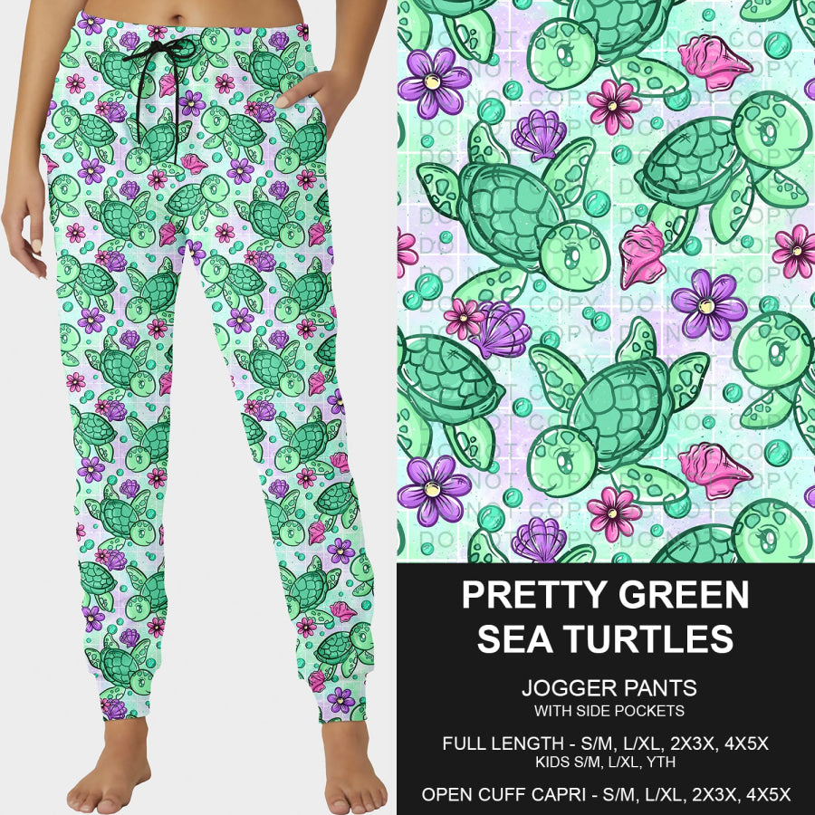 PREORDER Custom Styles - Pretty Green Sea Turtles - Closes 13 May - ETA early Aug 2025 Loungewear