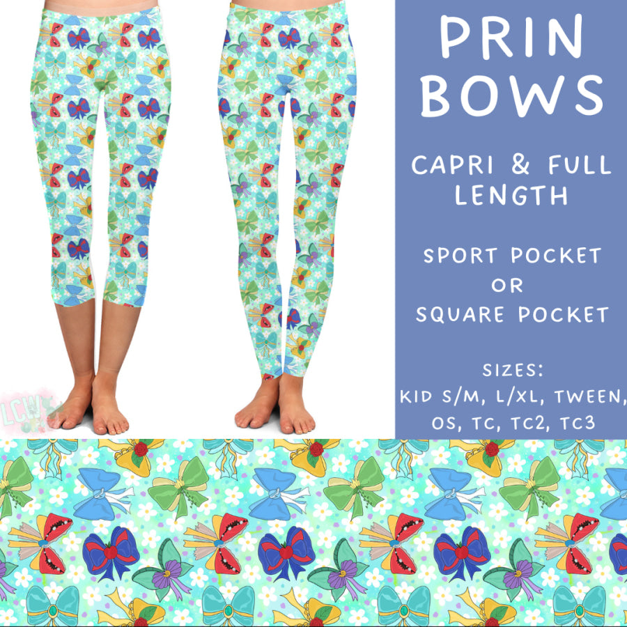 Preorder Custom Styles - Prin Bows - Closes 12 Mar - ETA early Jun 2025 Leggings