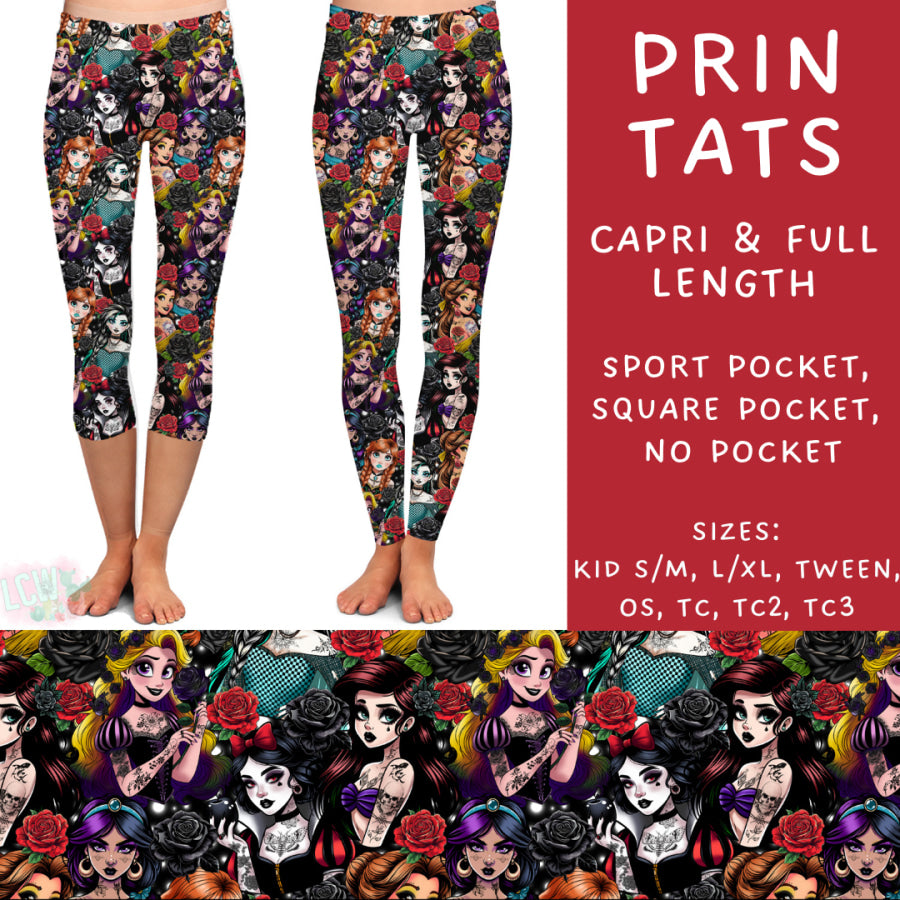 Preorder Custom Styles - Prin Tats - Closes 20 Jan - ETA late Apr 2025 Leggings