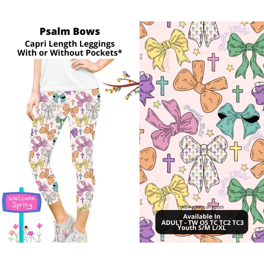 PREORDER Custom Styles - Psalm Bows - Closes 22 Jan - ETA late Apr 2025 Leggings