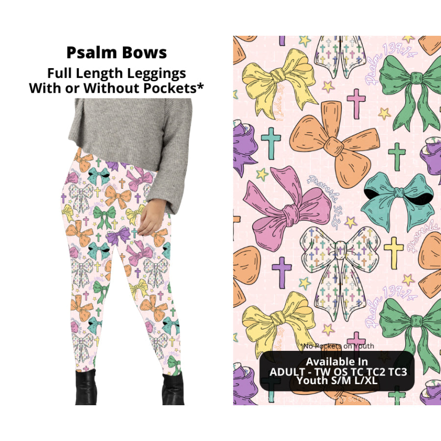 PREORDER Custom Styles - Psalm Bows - Closes 22 Jan - ETA late Apr 2025 Leggings