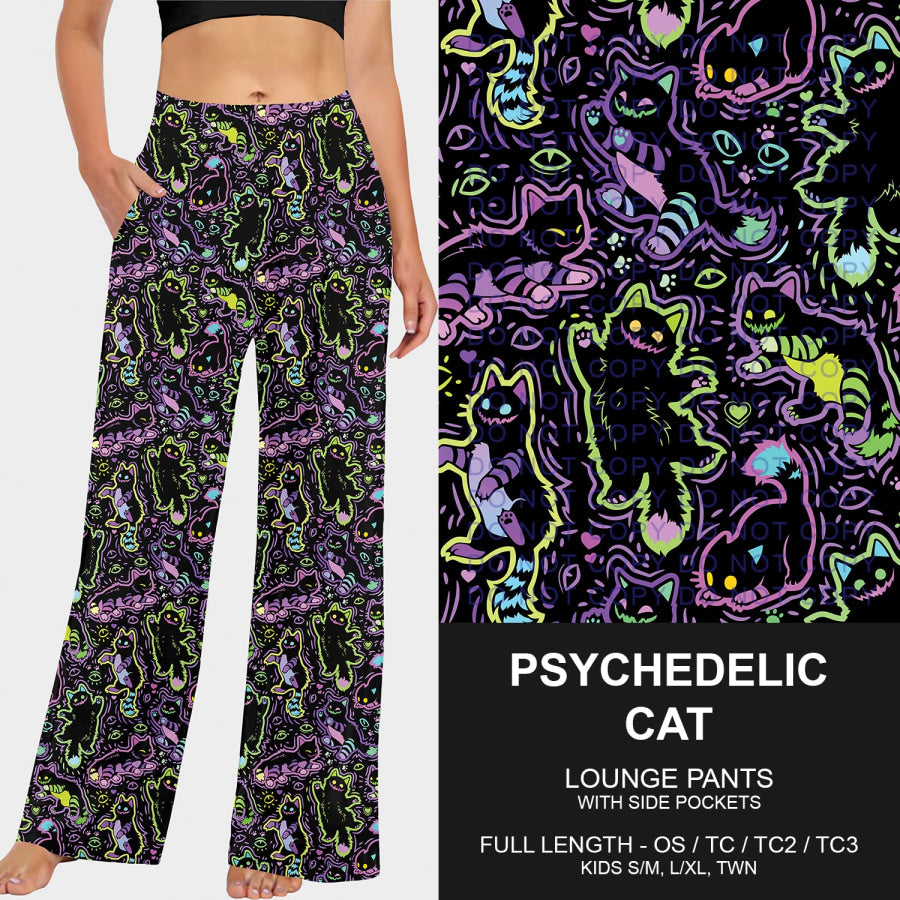 Preorder Custom Styles - Psychedelic Cat - Closes 23 Sep - ETA late Dec 2025 Loungewear