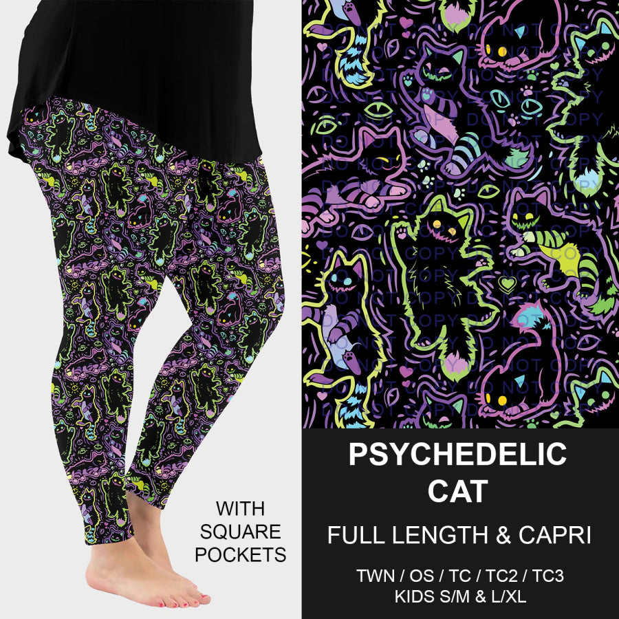 Preorder Custom Styles - Psychedelic Cat - Closes 23 Sep - ETA late Dec 2025 Loungewear