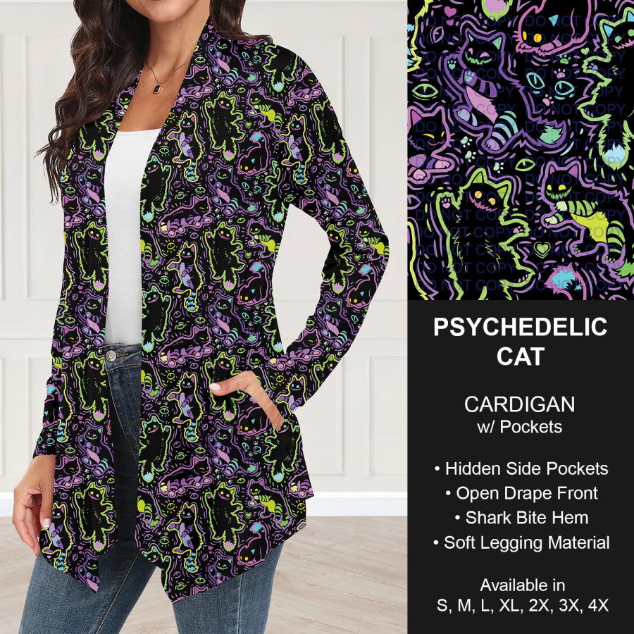 Preorder Custom Styles - Psychedelic Cat - Closes 23 Sep - ETA late Dec 2025 Loungewear