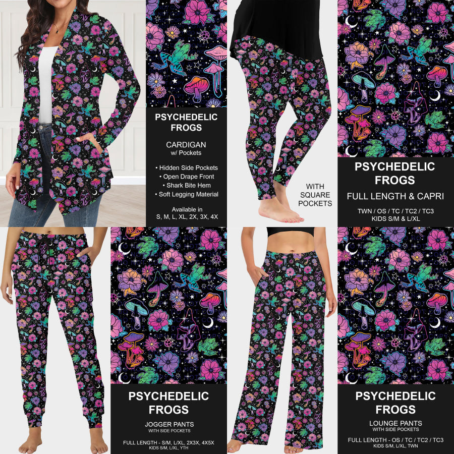Preorder Custom Styles - Psychedelic Frogs - Closes 23 Sep - ETA late Dec 2025 Loungewear