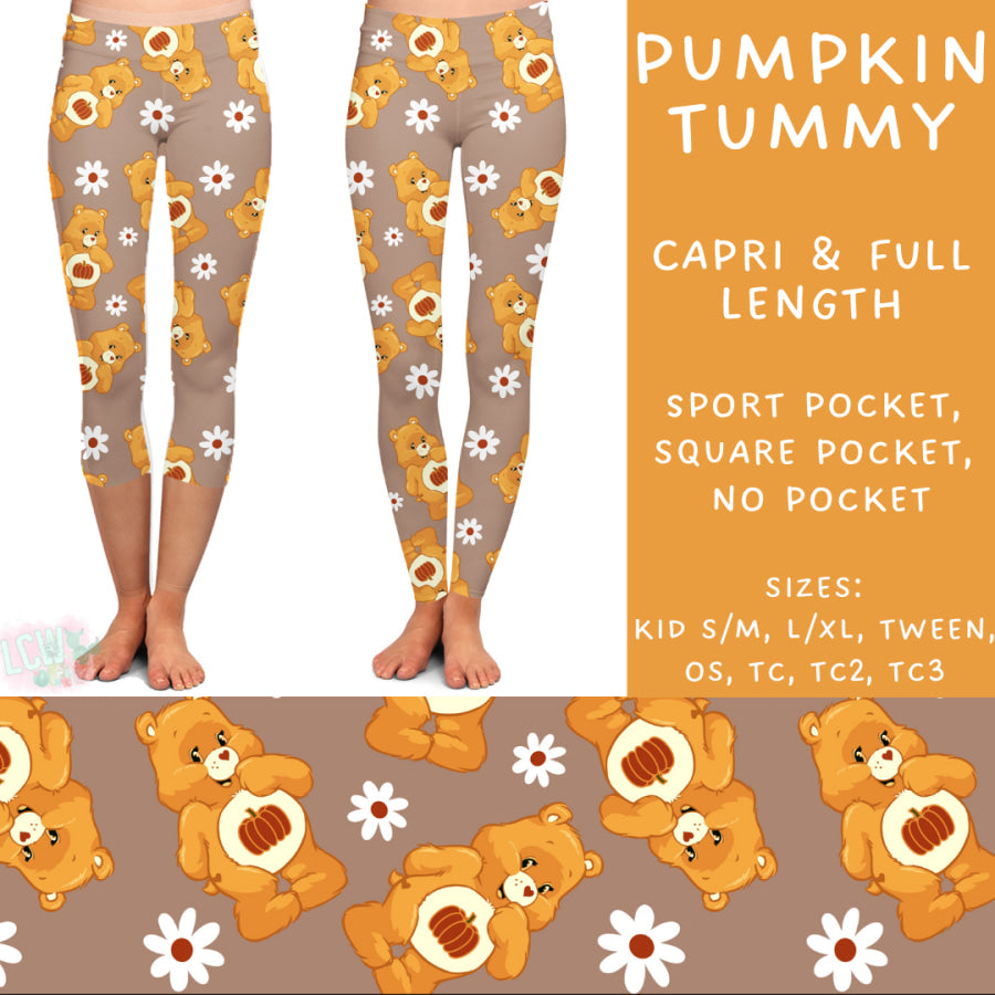 Preorder Custom Styles - Pumpkin Tummy - Closes 9 Oct - ETA late Dec 2024 Leggings