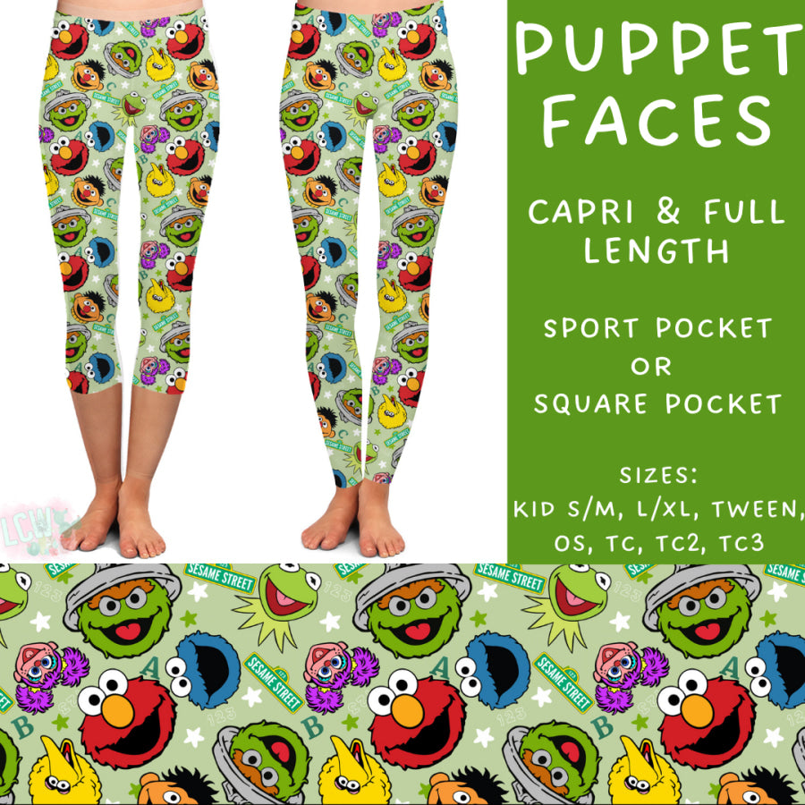 Preorder Custom Styles - Puppet Faces - Closes 21 Mar - ETA mid Jun 2025 Leggings