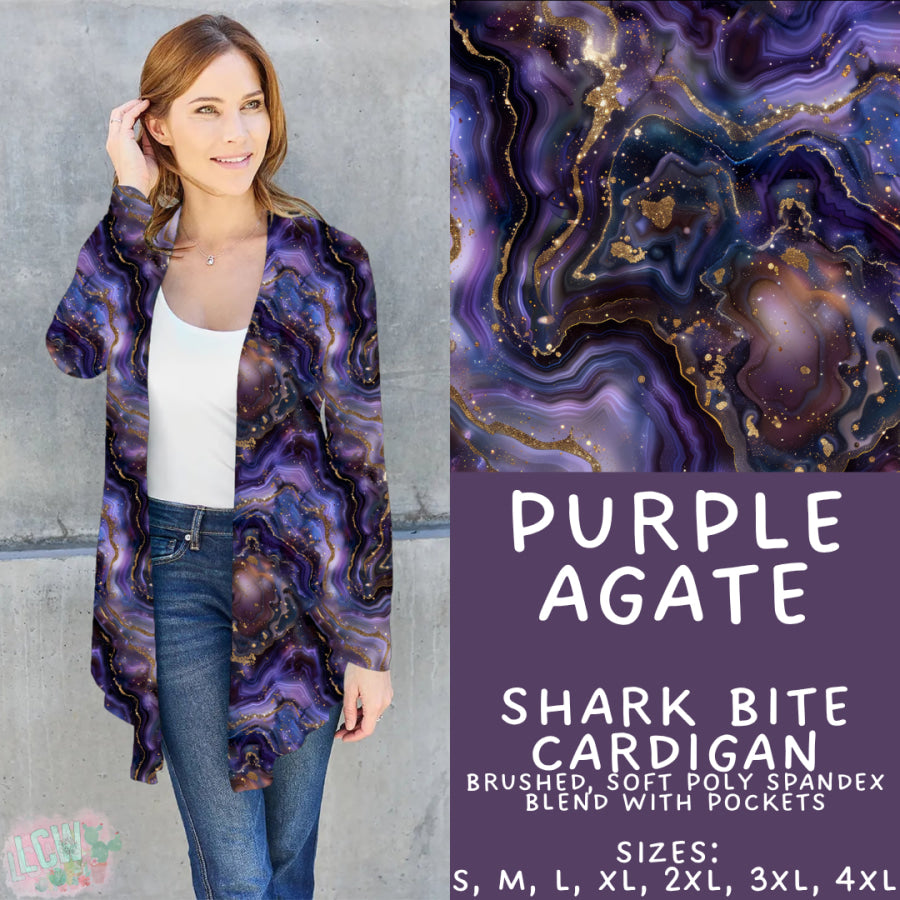 Preorder Custom Styles - Purple Agate - Closes 17 Nov - ETA early Feb 2026 Leggings