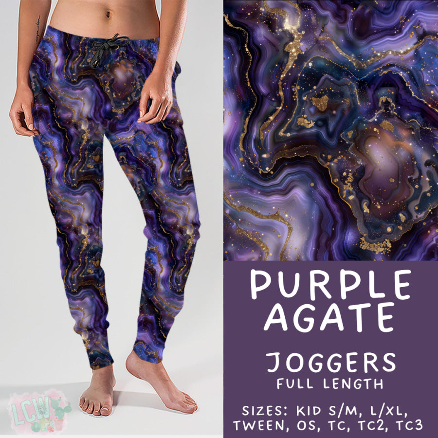 Preorder Custom Styles - Purple Agate - Closes 17 Nov - ETA early Feb 2026 Leggings