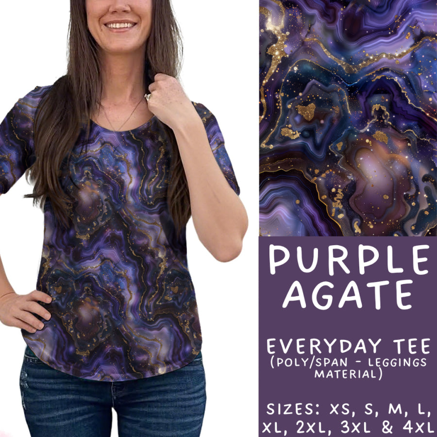 Preorder Custom Styles - Purple Agate - Closes 17 Nov - ETA early Feb 2026 Leggings
