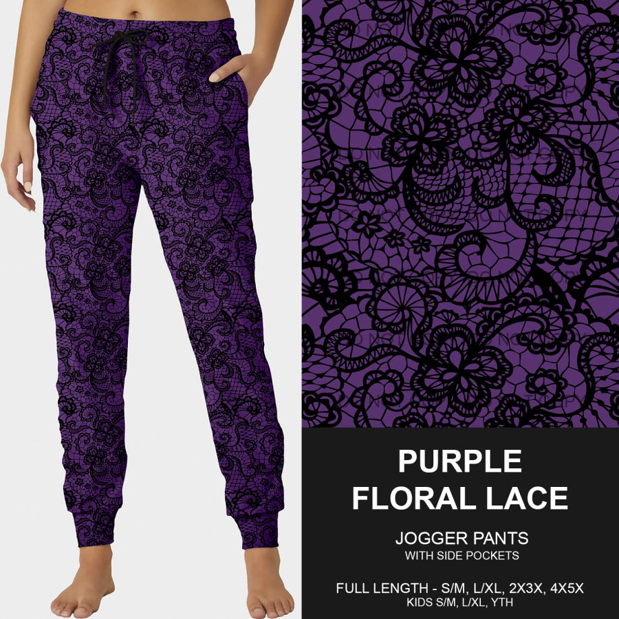 PREORDER Custom Styles - Purple Floral Lace - Closes 4 Mar - ETA late May 2025 Loungewear