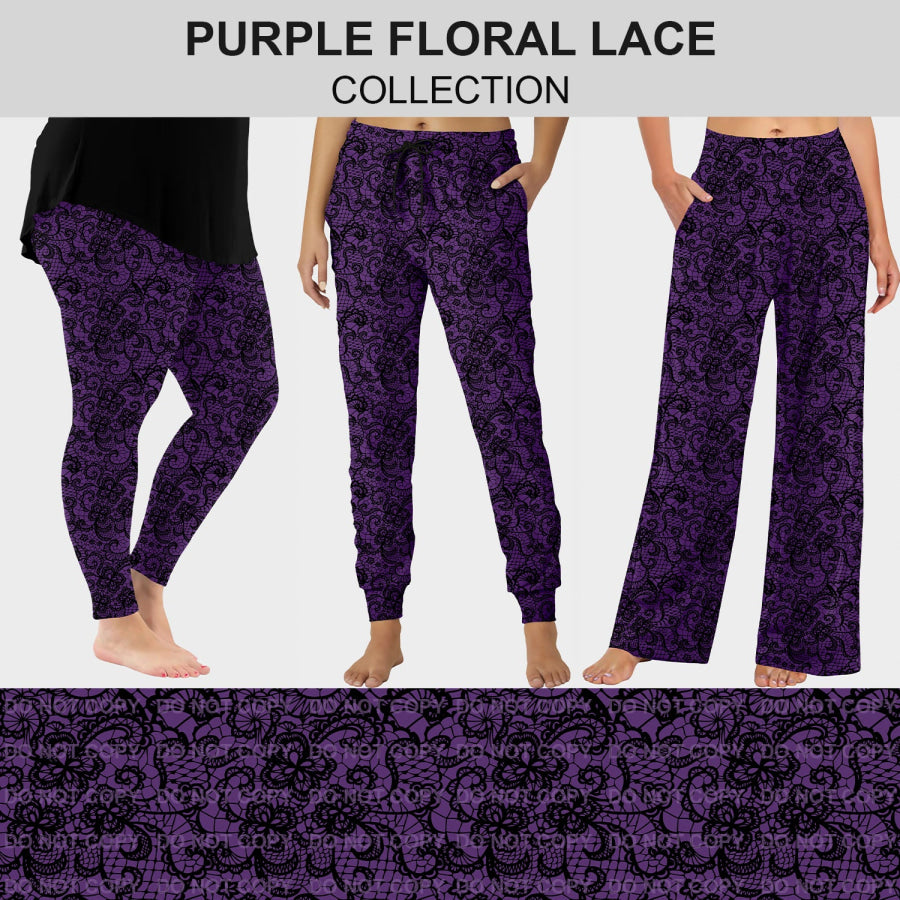 PREORDER Custom Styles - Purple Floral Lace - Closes 4 Mar - ETA late May 2025 Loungewear