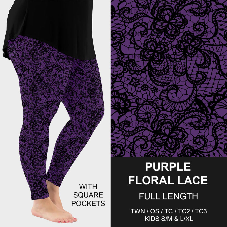 PREORDER Custom Styles - Purple Floral Lace - Closes 4 Mar - ETA late May 2025 Loungewear