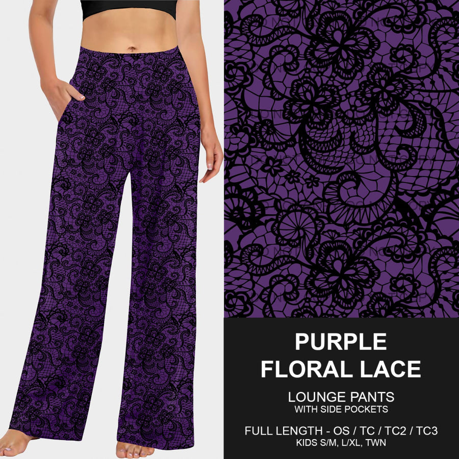 PREORDER Custom Styles - Purple Floral Lace - Closes 4 Mar - ETA late May 2025 Loungewear