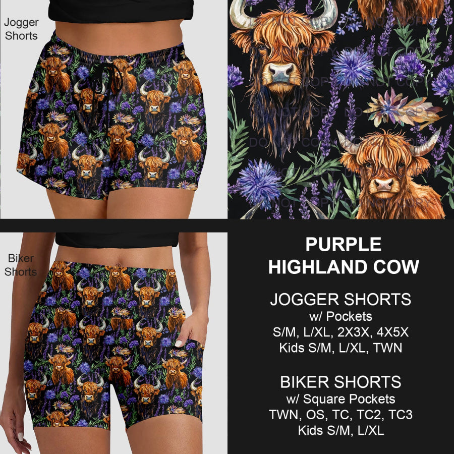 PREORDER Custom Styles - Purple Highland Cow - Closes 25 Mar - ETA late Jun 2025 Loungewear