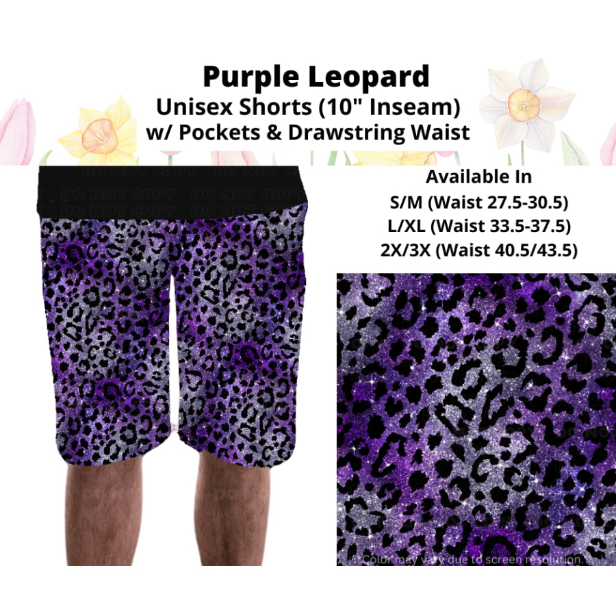 Preorder Custom Styles - Purple Leopard - Closes 17 Mar - ETA late Jun 2025 Leggings