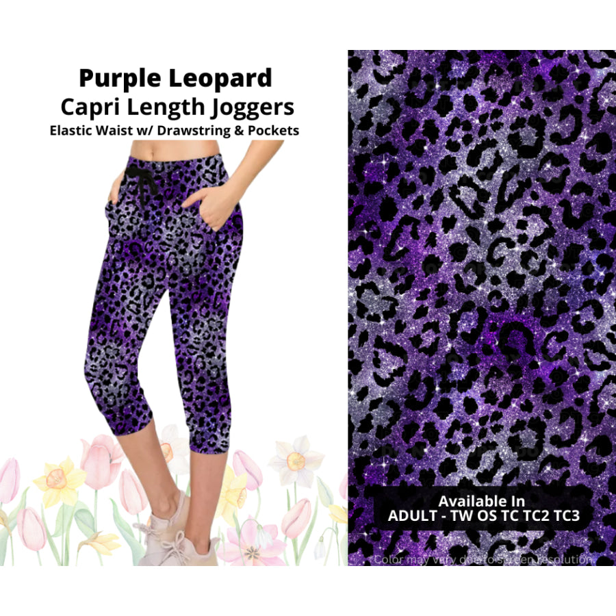 Preorder Custom Styles - Purple Leopard - Closes 17 Mar - ETA late Jun 2025 Leggings