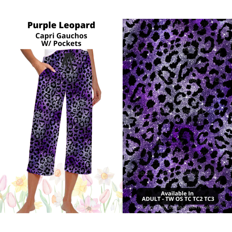 Preorder Custom Styles - Purple Leopard - Closes 17 Mar - ETA late Jun 2025 Leggings