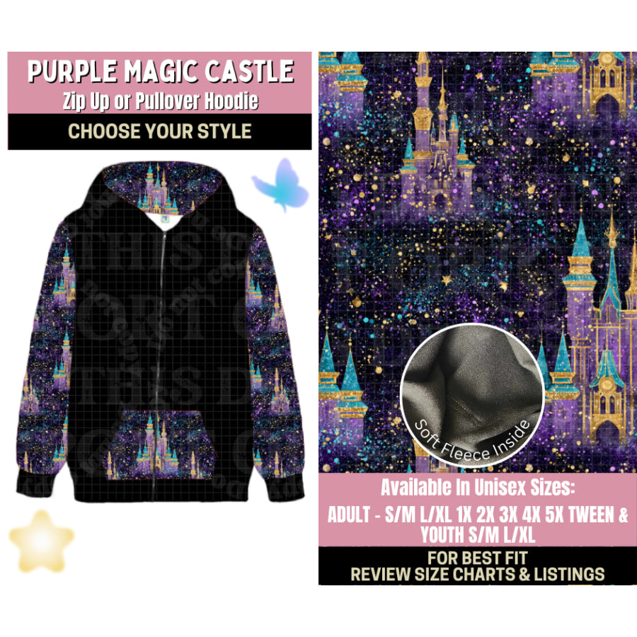 Preorder Custom Styles - Purple Magic Castle - Closes 25 Sep - ETA late Jan 2026 Leggings