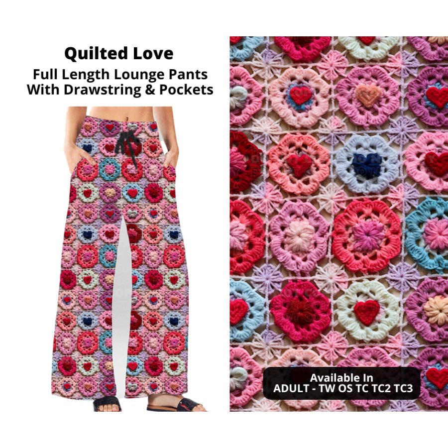 PREORDER Custom Styles - Quilted Love - Closes 28 Nov - ETA late Feb 2025 Leggings