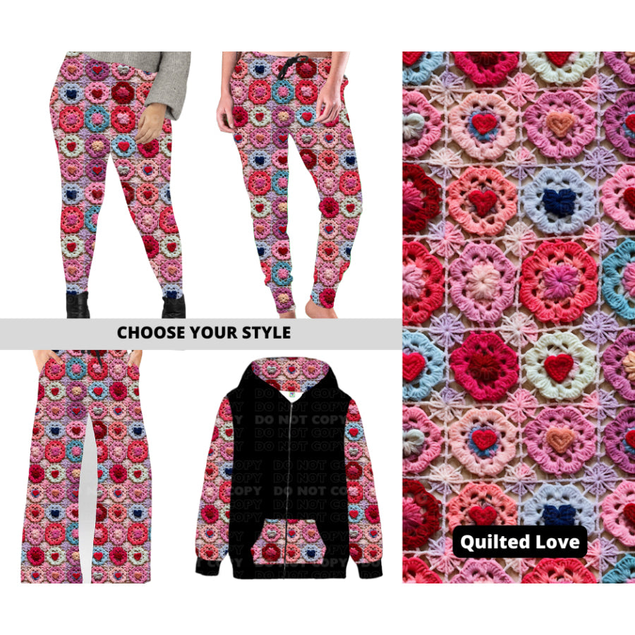 PREORDER Custom Styles - Quilted Love - Closes 28 Nov - ETA late Feb 2025 Leggings