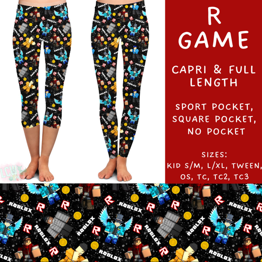 Preorder Custom Styles - R Game - Closes 27 Jan - ETA late Apr 2025 Leggings