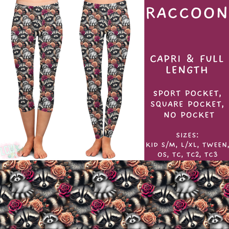 Preorder Custom Styles - Raccoon - Closes 2 Oct - ETA late Dec 2024 Leggings