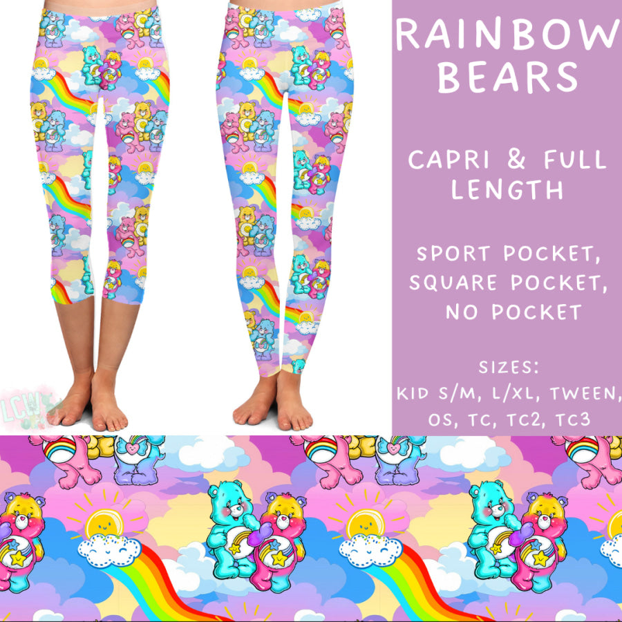 Preorder Custom Styles - Rainbow Bears - Closes 2 Dec - ETA late Feb 2025 Leggings