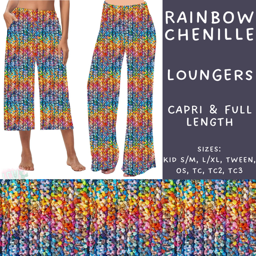 Preorder Custom Styles - Rainbow Chenille - Closes 10 Jan - ETA early Apr 2025 Leggings