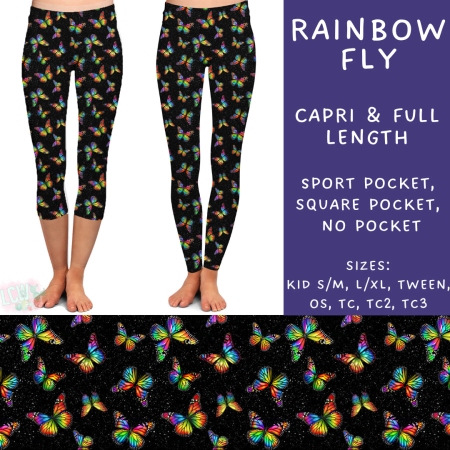 Preorder Custom Styles - Rainbow Fly - Closes 23 Sep - ETA early Dec 2024 Leggings