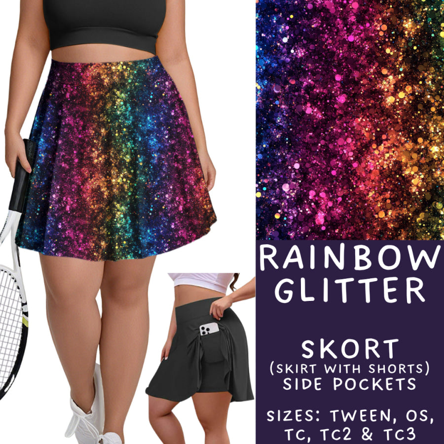 Preorder Custom Styles - Rainbow Glitter - Closes 29 May - ETA late Aug 2025 Leggings