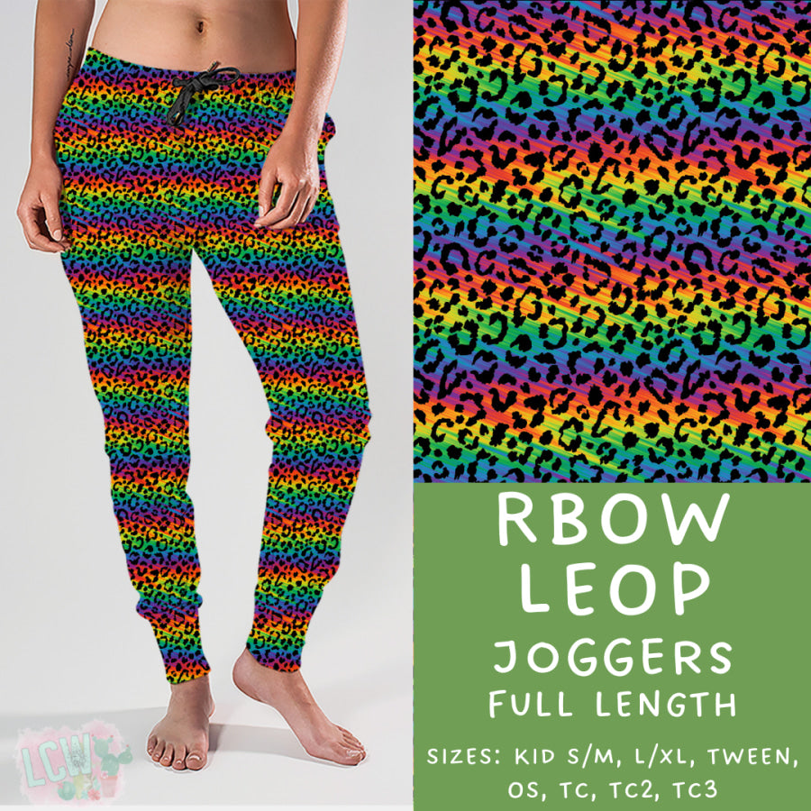 Preorder Custom Styles - Rainbow Leopard - Closes 22 Jan - ETA late Apr 2025 Leggings