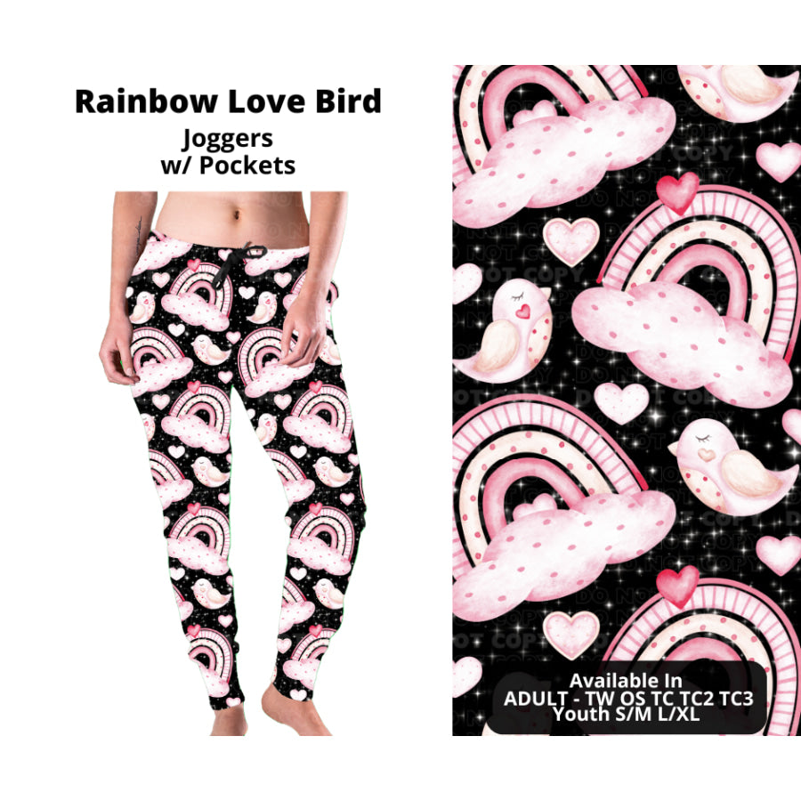 PREORDER Custom Styles - Rainbow Love Bird - Closes 28 Nov - ETA late Feb 2025 Leggings