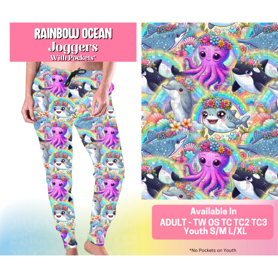 Preorder Custom Styles - Rainbow Ocean - 23 May - ETA early Sep 2025 Leggings